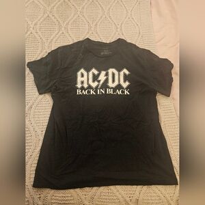 AC/DC Back In Black Graphic‎ T-Shirt, Size Medium